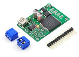 jrk 12v12 USB motor controller with feedback with included hardware